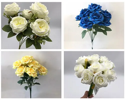 Materiales de rosas artificiales