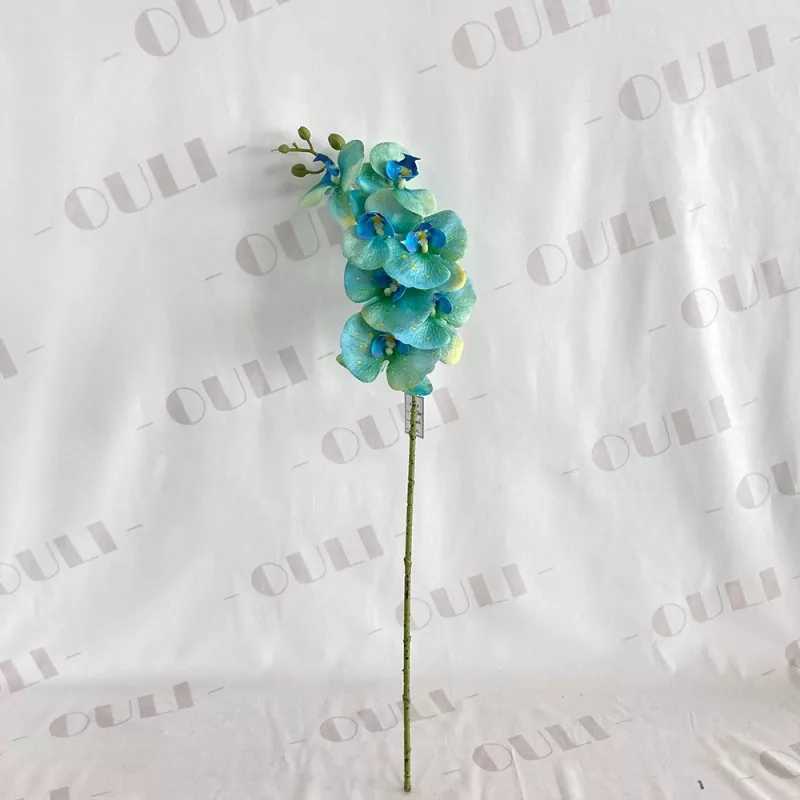 7 cabezas de flores de orquídeas falsas