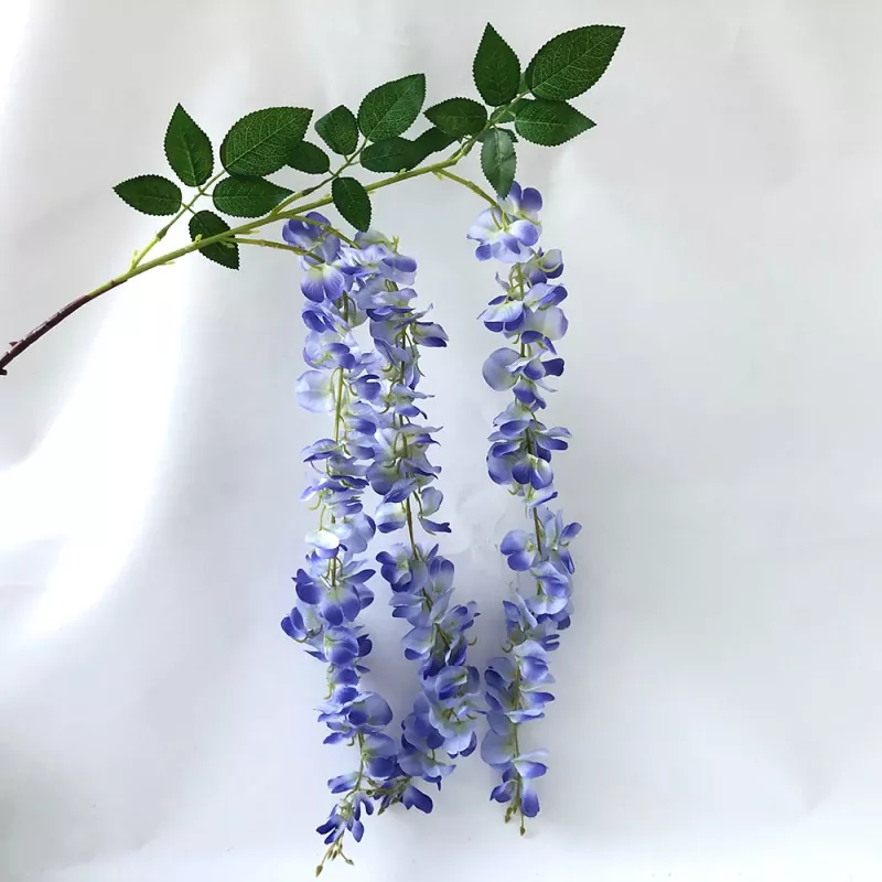 Flores de seda de Vine de Wisteria Artificial