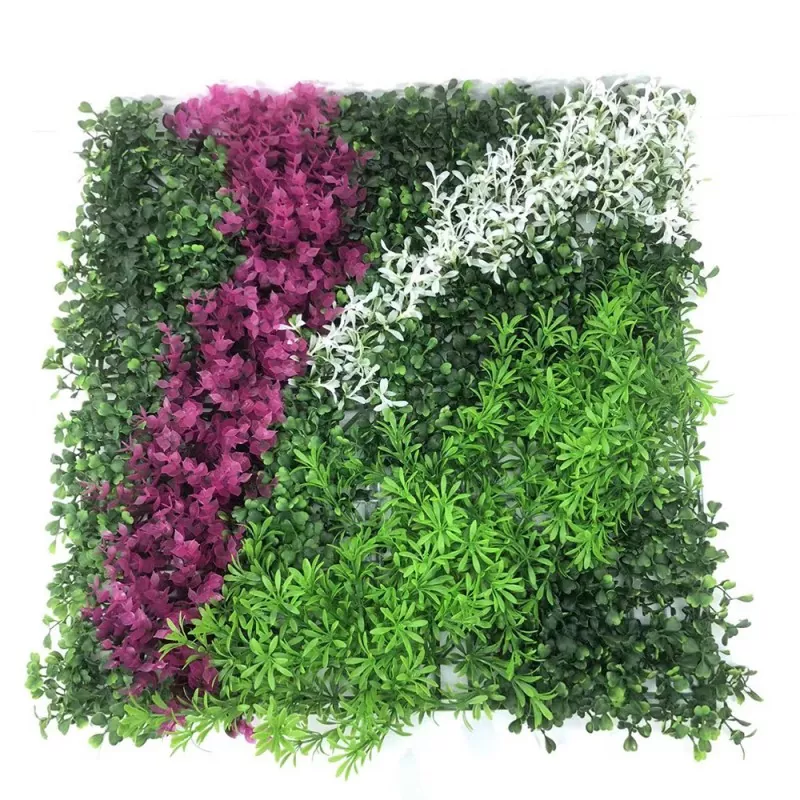 Paneles de pared de plantas falsas