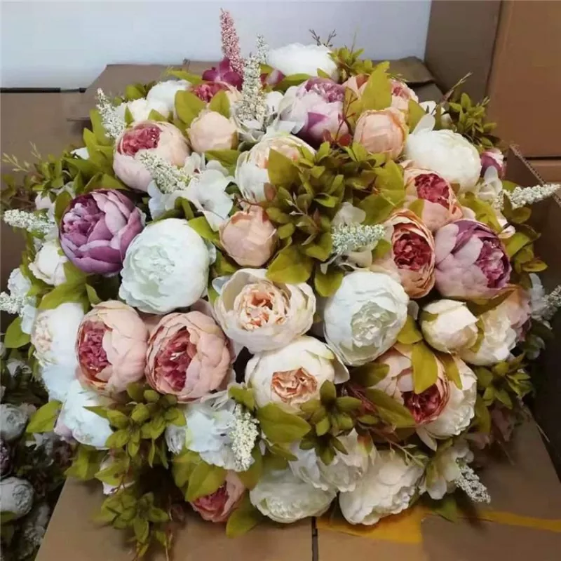Centros de mesa de bola de flores